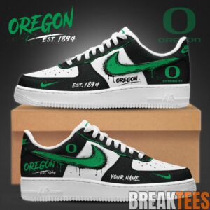 Oregon Ducks Special New Edition Custom AF1 Shoes