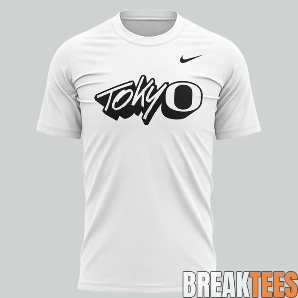 Oregon Ducks “Tokyo Oregon Football Showcase” White Shirt Oregon Ducks “Tokyo Oregon Football Showcase” White Shirt