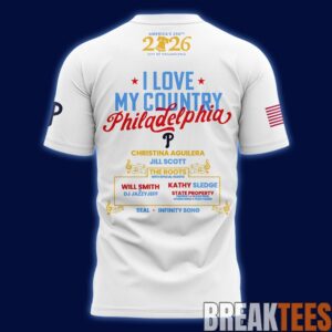 Philadelphia Phillies Celebrate America’s 250th Birthday in Philly White Shirt 2