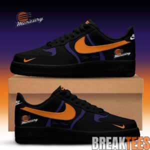 Phoenix Mercury x Back 2 Black Edition Air Force 1 Custom For Fans