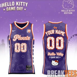 Phoenix Mercury x Hello Kitty Game Day Custom Basketball Jersey
