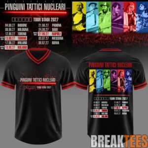 Pinguini Tattici Nucleari Tour Stadi 2027 Football Jersey
