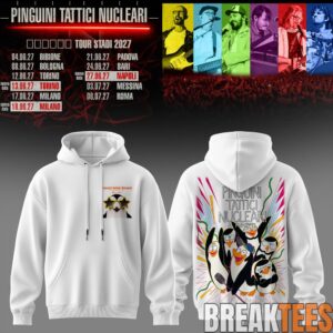 Pinguini Tattici Nucleari Tour Stadi 2027 Hoodie