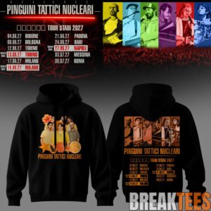 Pinguini Tattici Nucleari Tour Stadi 2027 Hoodie 2