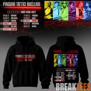 Pinguini Tattici Nucleari Tour Stadi 2027 Hoodie 3