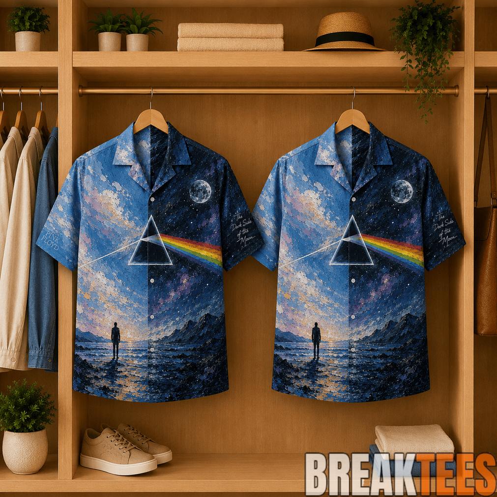 Pink Floyd The Dark Side of the Moon Hawaiian Shirt Pink Floyd The Dark Side of the Moon Hawaiian Shirt