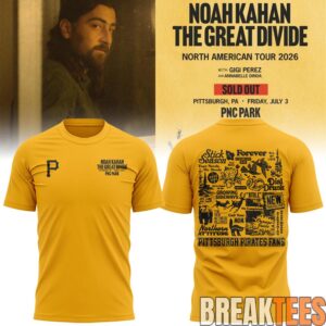 Pittsburgh Pirates x Noah Kahan Yellow 2026 Shirt