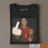 Portuguese Ronaldo Middle Finger Tee