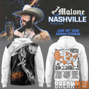 Post Malone Big Ass Stadium Tour 2026 With BigXthaPlug And Carter Faith Hoodie 2