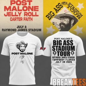 Post Malone Buccaneers Big Ass Stadium Tour 2026 T-Shirt