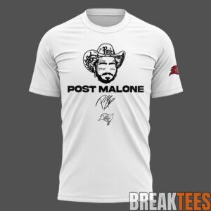 Post Malone Tampa Bay Buccaneers Big Ass Stadium Tour 2026 White Shirt 1