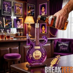 Prince Purple Music Legend Guitar-Shaped Commemorative Whiskey Bottle 2