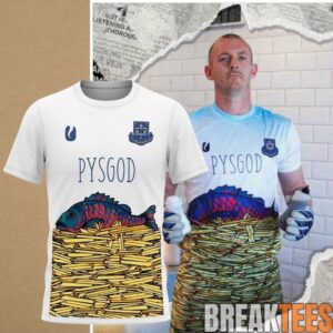 Pysgod Fish and Chips Viral Football Goalkeeper Shirt