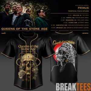 Queens of The Stone Age Australia Tour 2026 Special Baseball Jersey 2