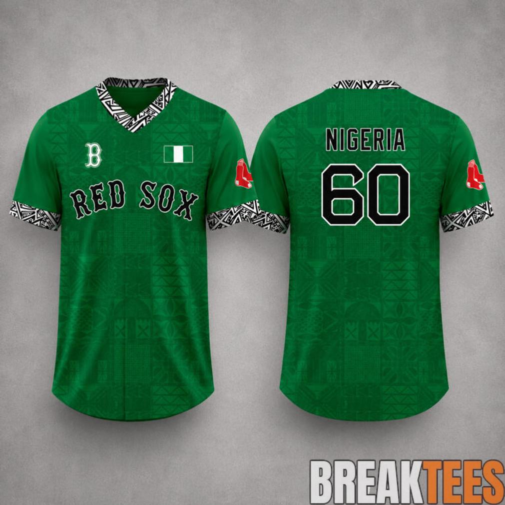 Red Sox Nigerian Celebration 2026 Nigeria 60 Baseball Jersey Red Sox Nigerian Celebration 2026 Nigeria 60 Baseball Jersey