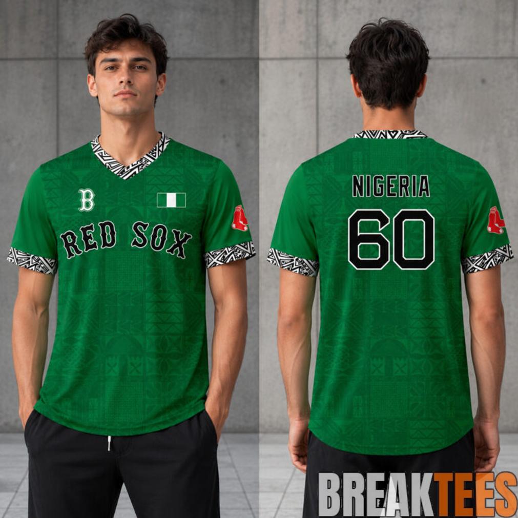 Red Sox Nigerian Celebration 2026 Nigeria 60 Baseball Jersey Red Sox Nigerian Celebration 2026 Nigeria 60 Baseball Jersey