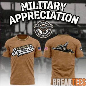 Richmond Flying Squirrels 2026 Military Appreciation Special Shirt