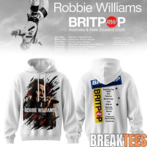 Robbie Williams BRITPOP AU-NZ Tour 2026 Hoodie 3