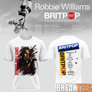 Robbie Williams BRITPOP AU-NZ Tour 2026 T-Shirt