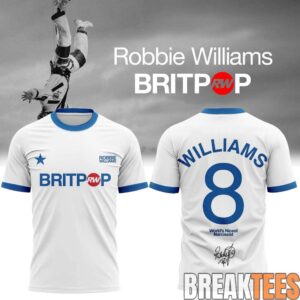 Robbie Williams – BRITPOP World Tour 2026 Signature Special Shirt 2