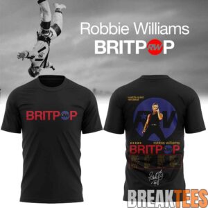 Robbie Williams – BRITPOP World Tour 2026 Signature Special Shirt 6