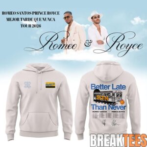 Romeo Santos & Prince Royce Mejor Tarde Que Nunca Tour 2026 Hoodie
