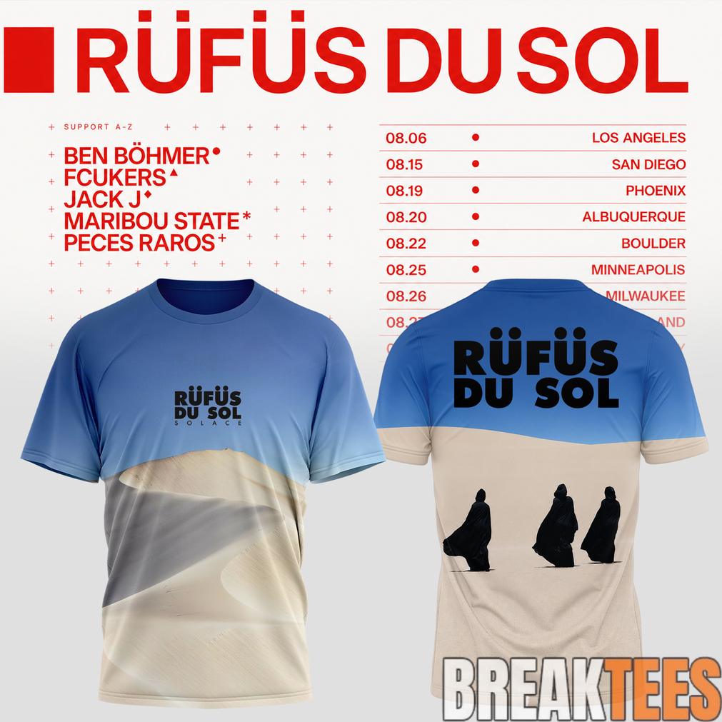 Rufus Du Sol 2026 Tour T-Shirt Special Edition Rufus Du Sol 2026 Tour T-Shirt Special Edition
