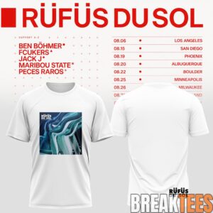 Rufus Du Sol 2026 Tour White Edition T-Shirt