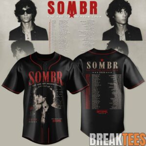 SOMBR You Are The Reason Tour 2026 Premium Baseball Jersey 1 SOMBR You Are The Reason Tour 2026 Premium Baseball Jersey 1
