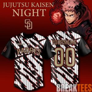 San Diego Padres x Jujutsu Kaisen Night 2026 Baseball Jersey