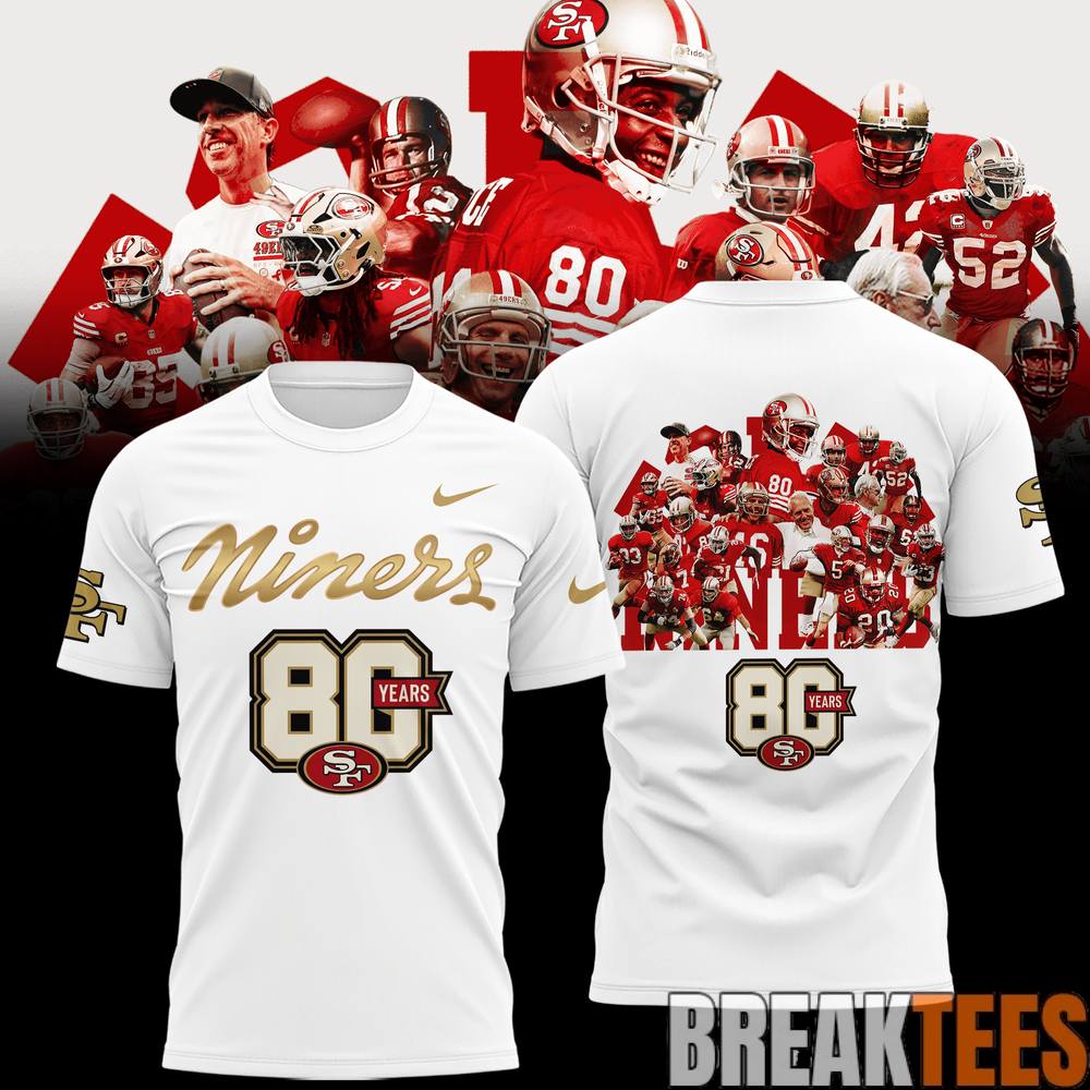 San Francisco 49ers 80th Anniversary T-Shirt San Francisco 49ers 80th Anniversary T-Shirt
