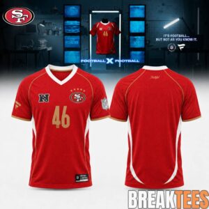 San Francisco 49ers Football x Football Collared Fan Top Jersey