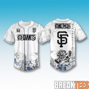 San Francisco Giants x One Piece Luffy Gear Baseball Jersey