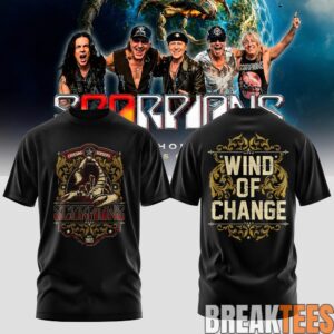 Scorpions Coming Home 2026 World Tour Black T-Shirt 1