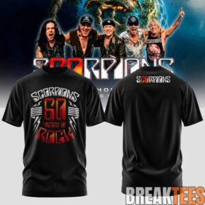 Scorpions Coming Home 2026 World Tour Black T-Shirt 2
