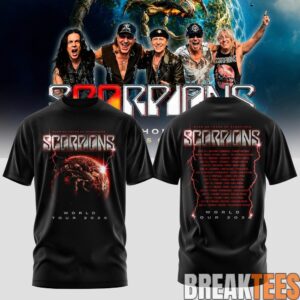 Scorpions Coming Home 2026 World Tour Black T-Shirt 3