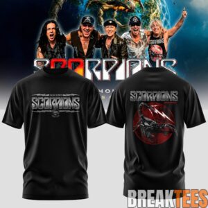 Scorpions Coming Home 2026 World Tour Black T-Shirt 6