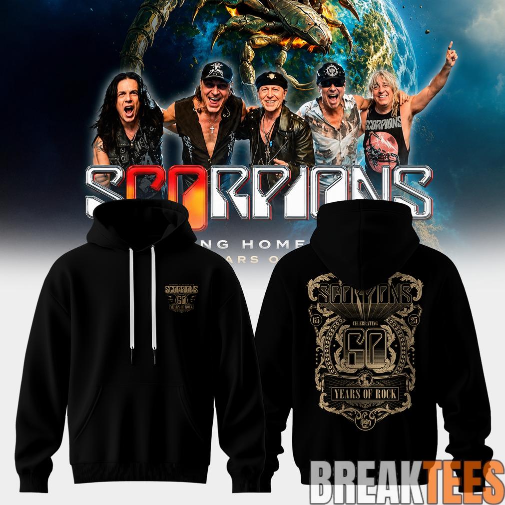 Scorpions Coming Home 2026 World Tour Hoodie Scorpions Coming Home 2026 World Tour Hoodie