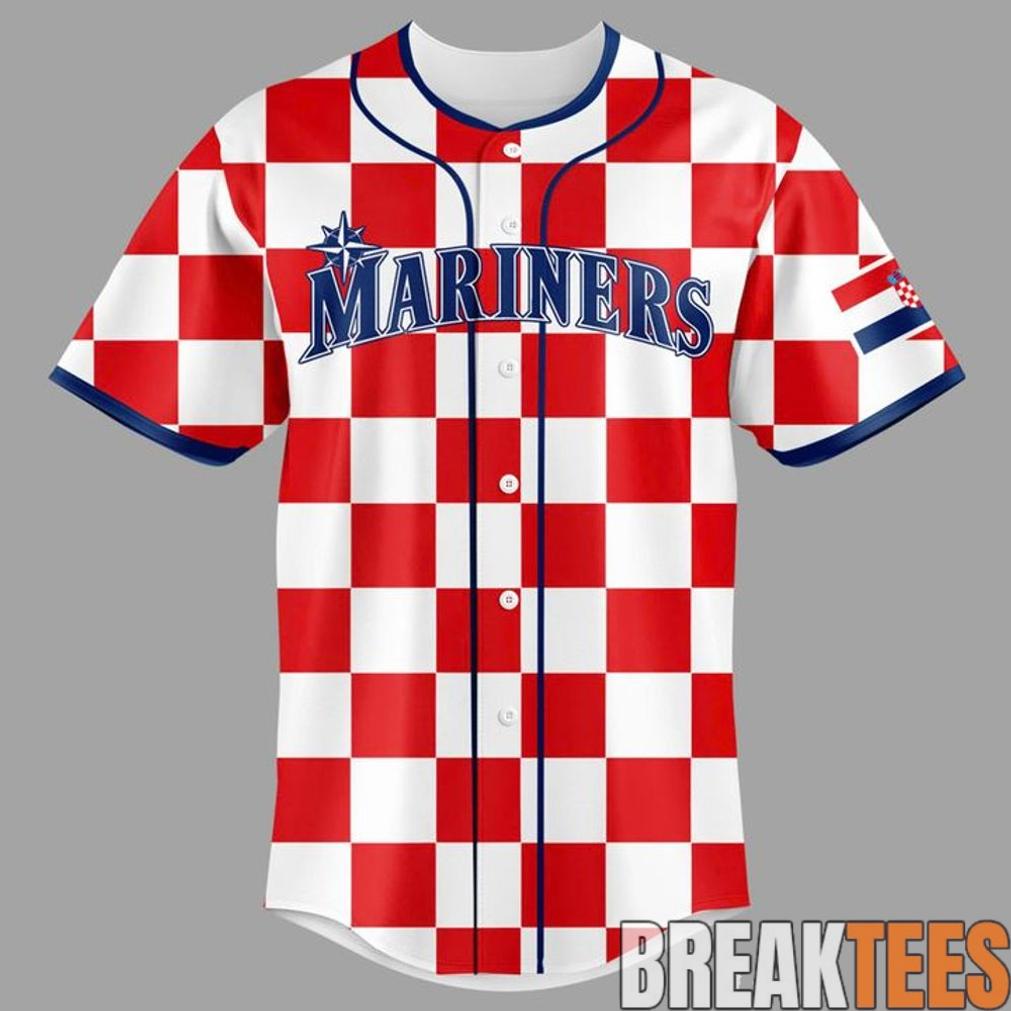 Seattle Mariners Croatian Heritage Day 2026 Baseball Jersey Seattle Mariners Croatian Heritage Day 2026 Baseball Jersey