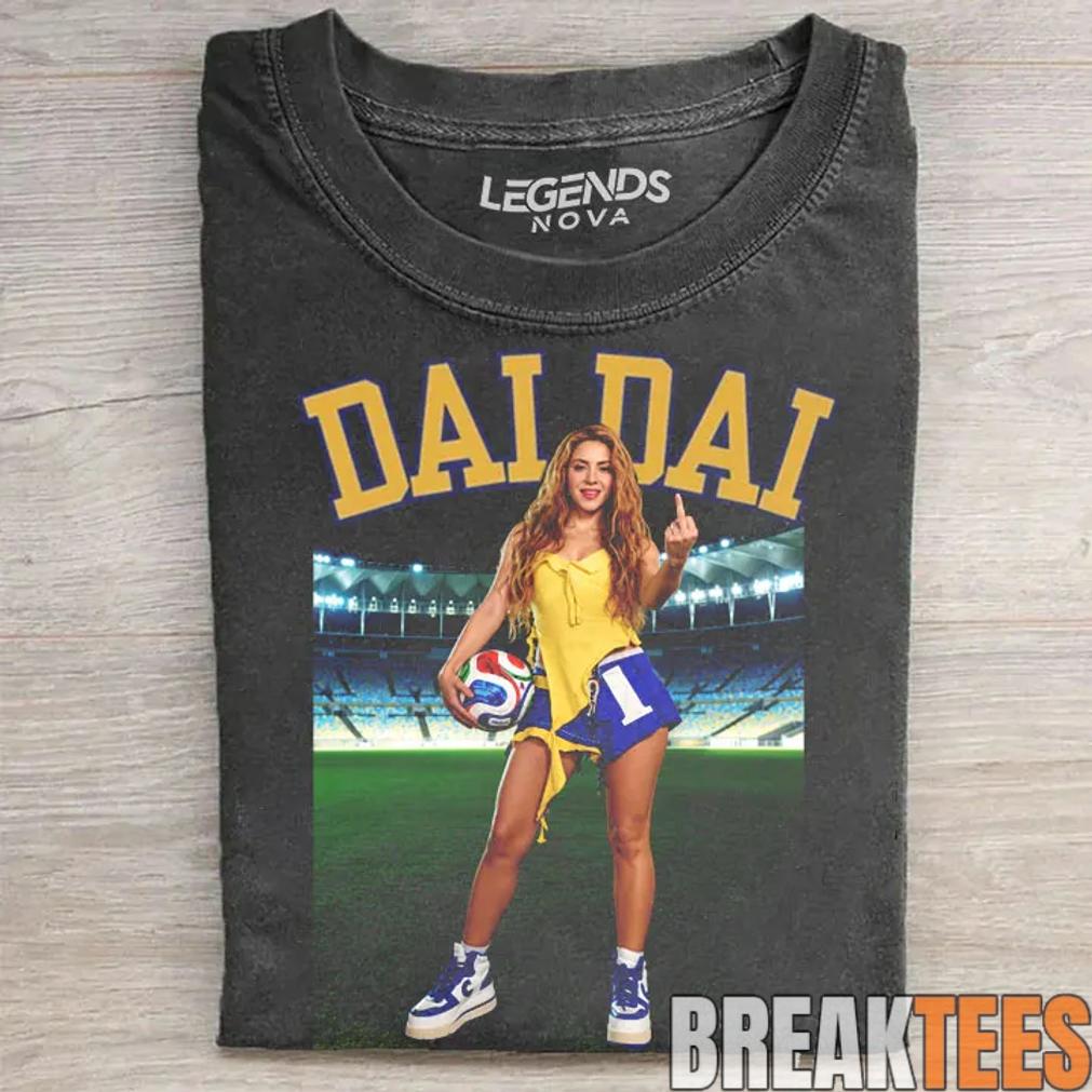 Shakira World Cup 2026 Dai Dai Graphic Shirt Shakira World Cup 2026 Dai Dai Graphic Shirt