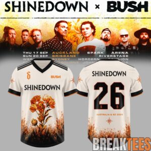 Shinedown x Bush Co-Headline Australian & NZ Tour Football Jersey
