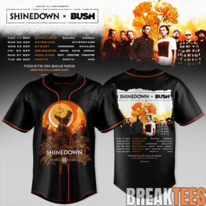 Shinedown x Bush Australia Tour Special Baseball Jersey