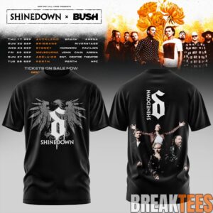 Shinedown x Bush Australia Tour Special Shirt 1