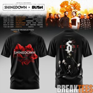 Shinedown x Bush Australia Tour Special Shirt 2