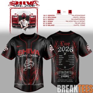Shiva Live Tour 2026 Baseball Jersey