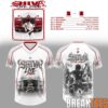 Million Dollar Babe Tour 2026 White Pink Flame Football Jersey