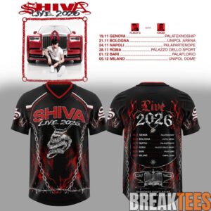 Shiva Live Tour 2026 Football Jersey 1