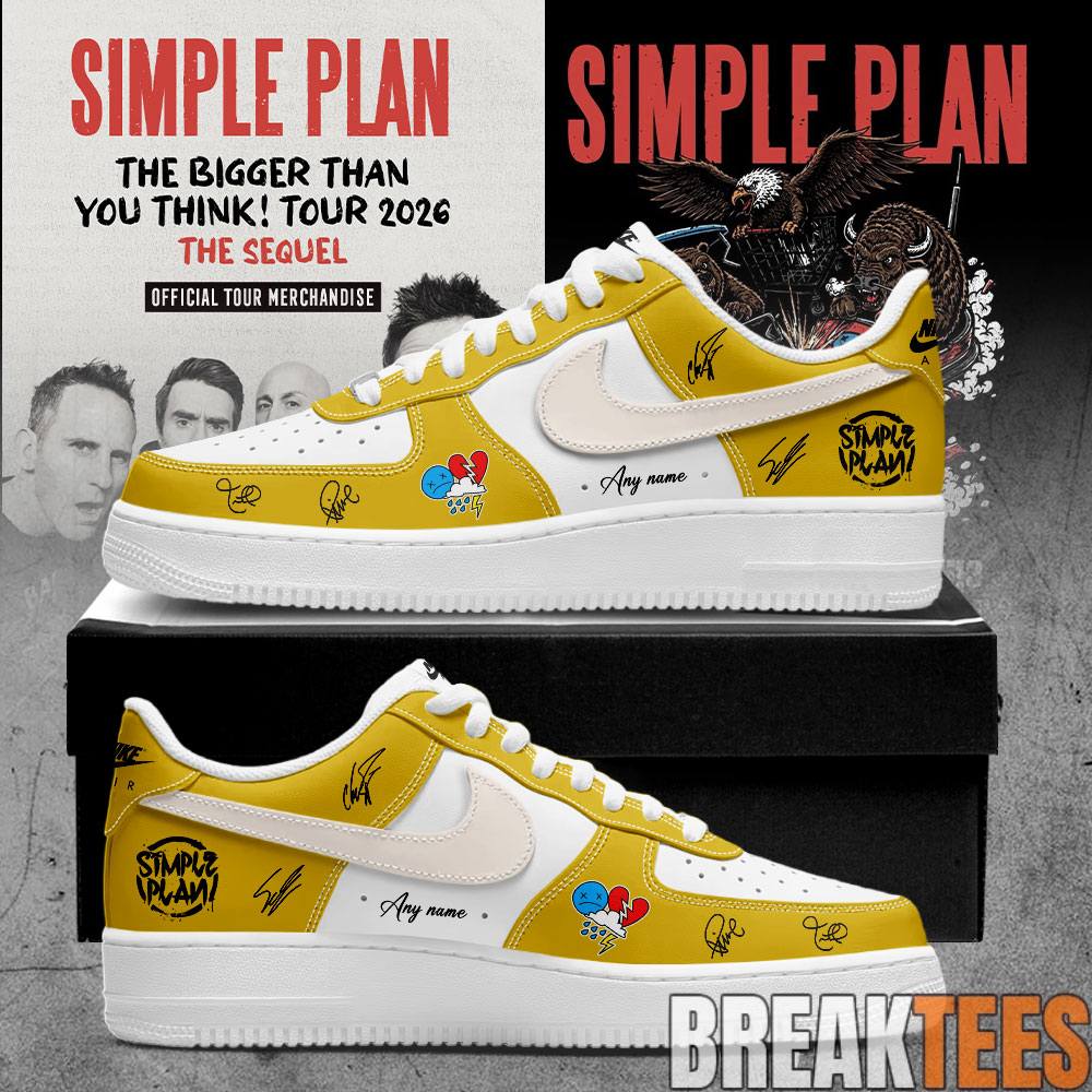 Simple Plan It’s time!! The sequel to our “Bigger Than You Think!” Tour 2026 Custom AF1 Shoes Simple Plan It’s time!! The sequel to our “Bigger Than You Think!” Tour 2026 Custom AF1 Shoes