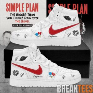 Simple Plan It’s time!! The sequel to our “Bigger Than You Think!” Tour 2026 Signature AJ1 Shoes