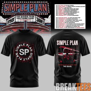 Simple Plan The Bigger Than You Think Tour Premium T-Shirt